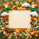 Marigold Honor Frame Newborn Baby Photography Backdrop