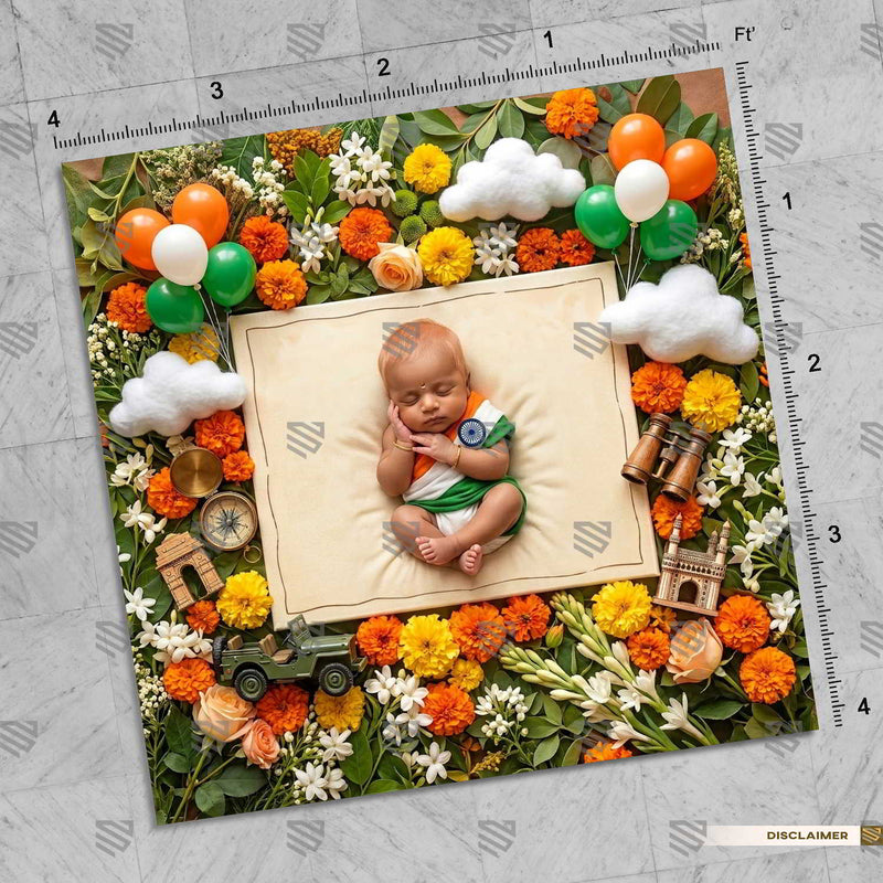 Marigold Honor Frame Newborn Baby Photography Backdrop