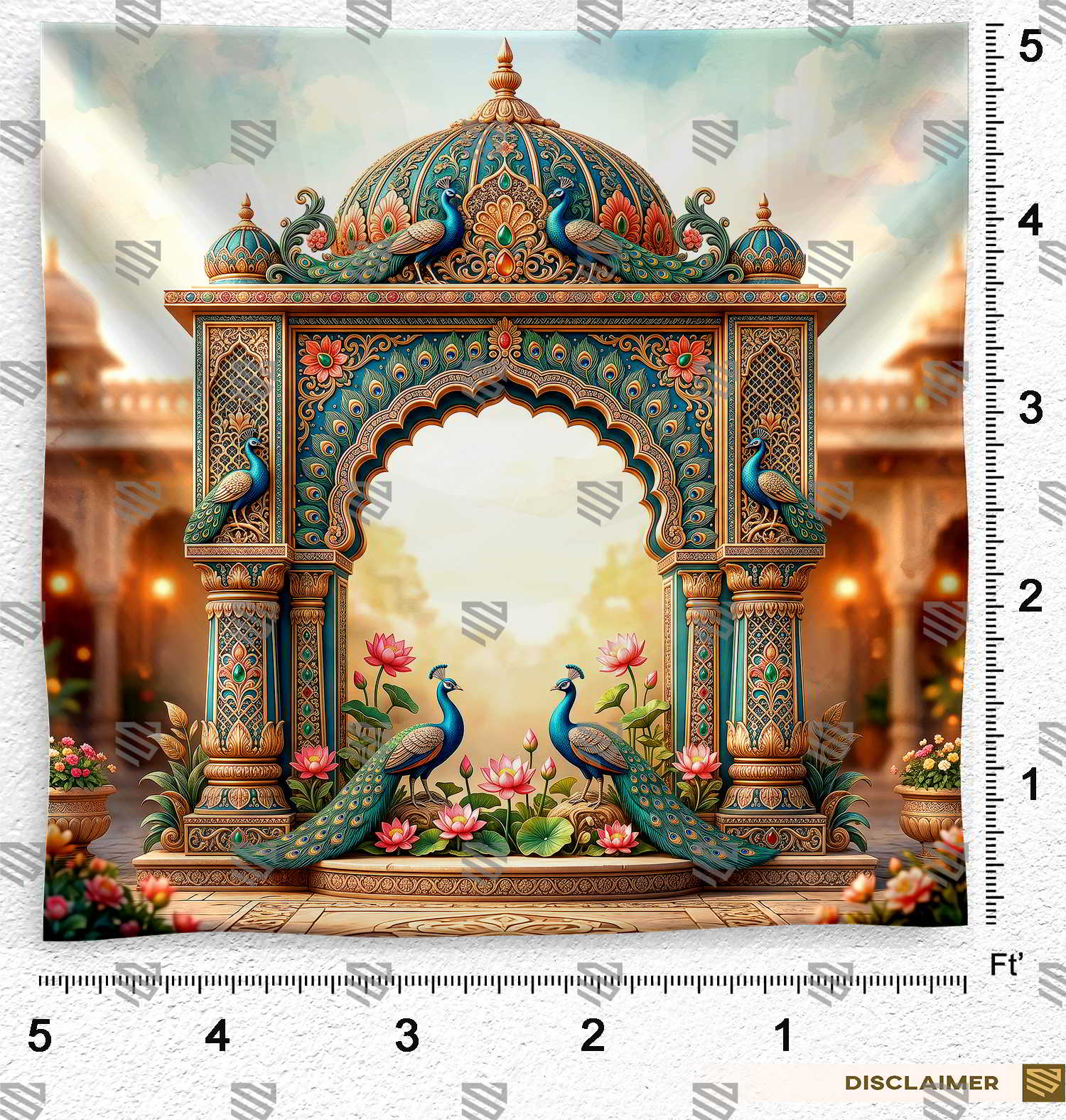 Peacock Gate Backdrop