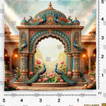 Peacock Gate Backdrop