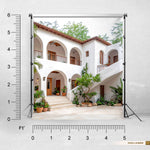 Mediterranean Courtyard Backdrop