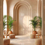 Mediterranean Villa Retreat Photography Backdrop