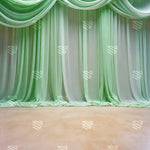 Mint Draped Elegance Backdrop