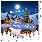 Moonlit Winter Village