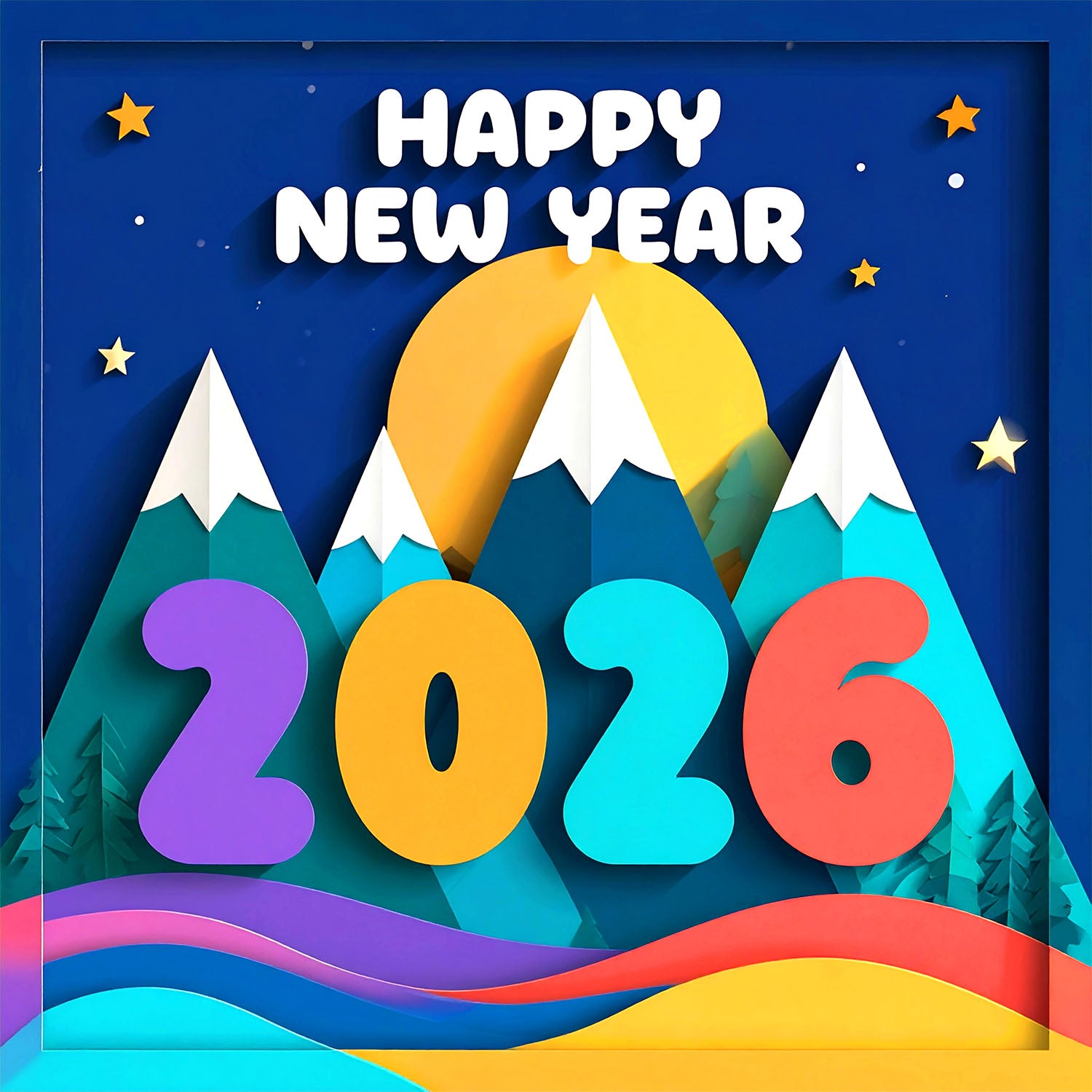 Mountain Vibrant Dawn