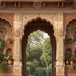 Floral Courtyard Backdrop