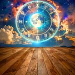 Mystical Zodiac Cosmic Portal Backdrop