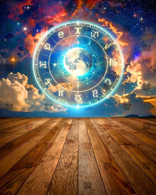 Mystical Zodiac Cosmic Portal - Podcast Backdrop