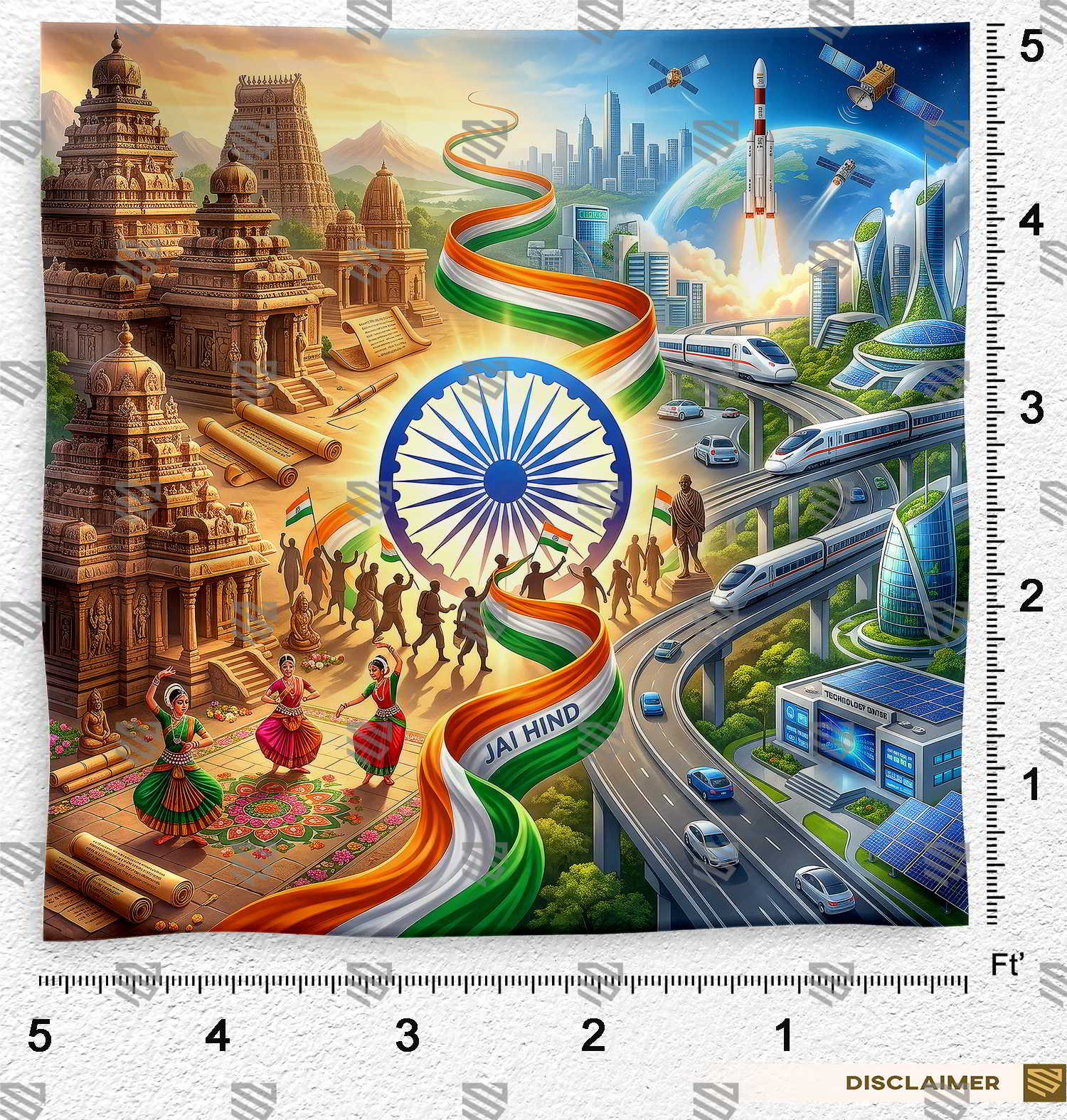 Modern India Vision Backdrop