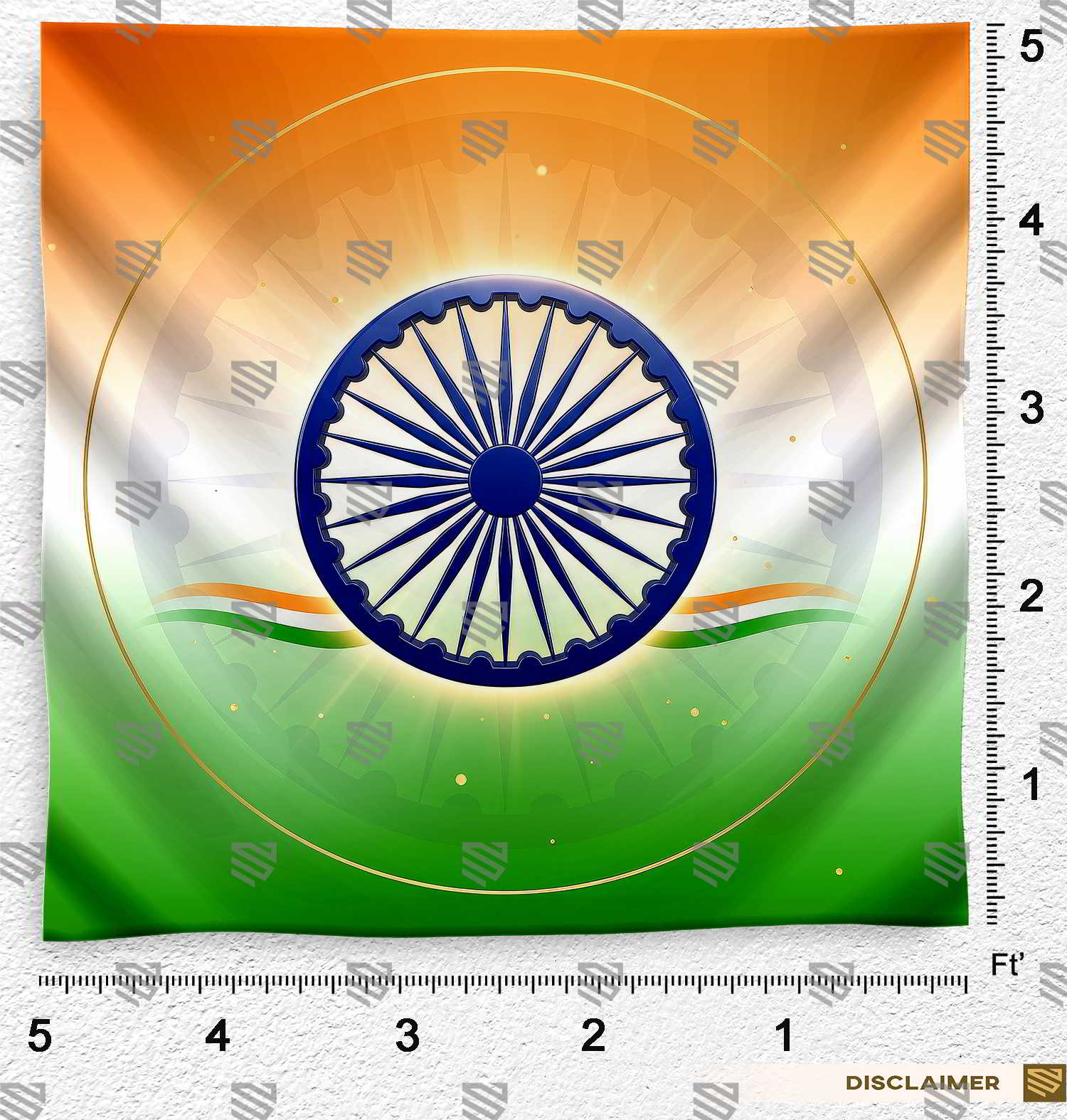 Ashoka Chakra Photography Backdrop