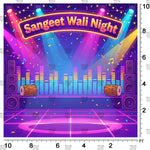 Neon Wedding Stage Backdrop