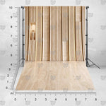 Linear neutral backdrop for creative studio portraits