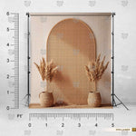 Neutral Pampas Alcove photography backdrop for studio portraits