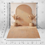 Neutral Pampas Alcove photography backdrop by BackdropIndia