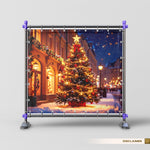 Golden Christmas Night Scene