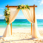 Oceanfront Vows Backdrop