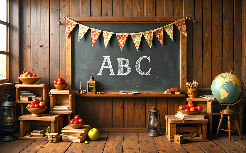 Old Classroom Vibes - Baby photoshoot Backdrop