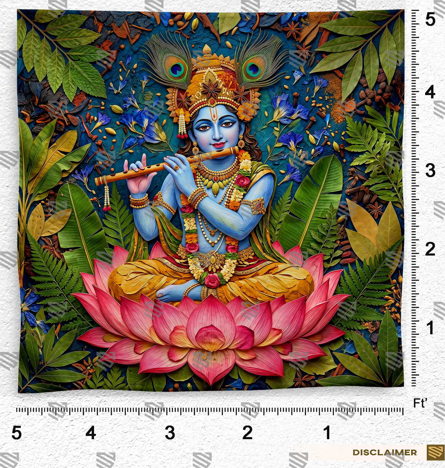 Krishna Flute Backdrop