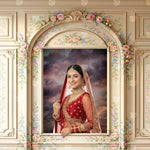 Pastel Floral Open Frame Backdrop for studio photography