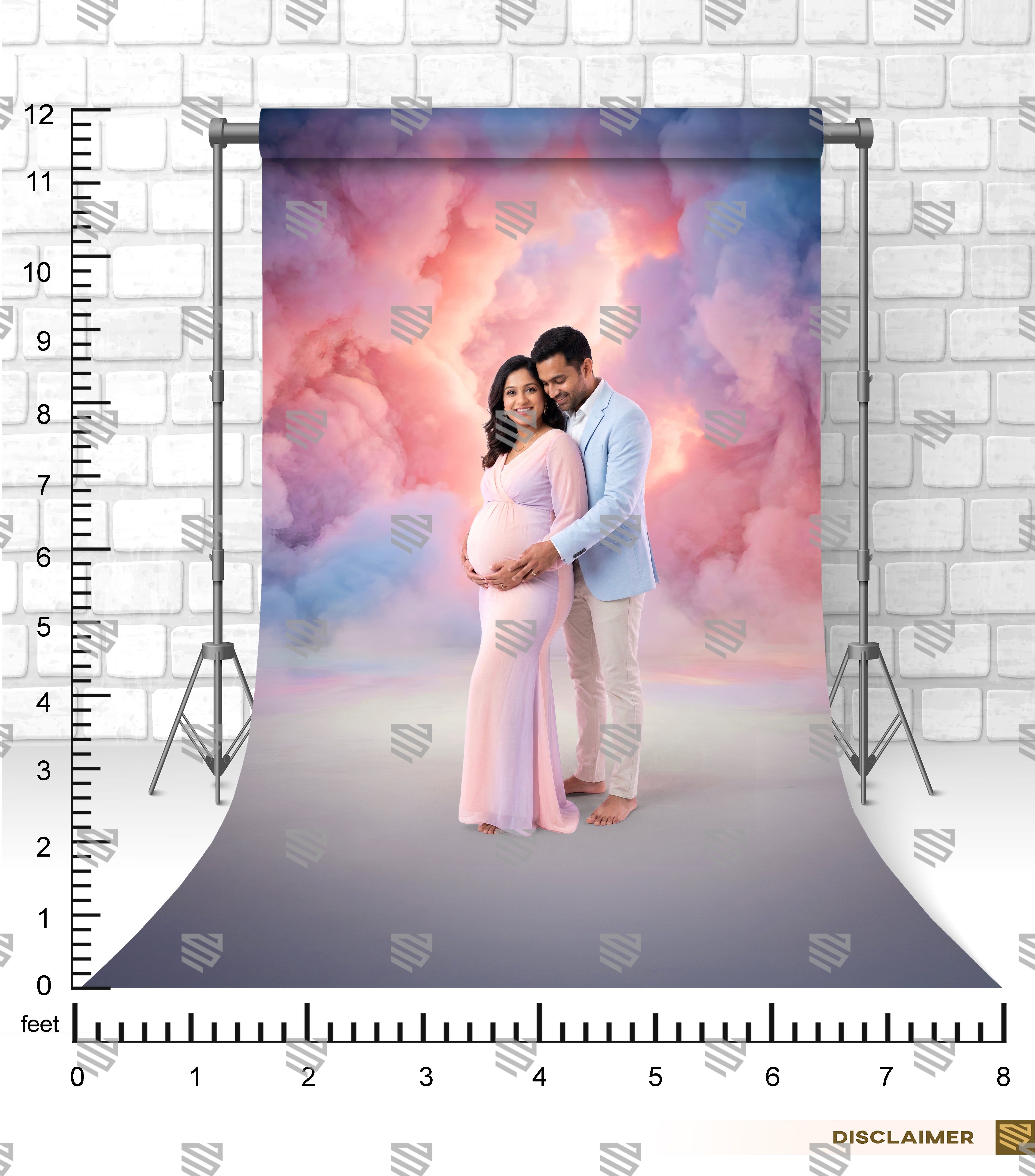 Pastel Dream Clouds - Maternity Backdrop