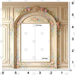 Pastel floral background for portrait photography