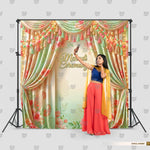 Floral Mehndi Backdrop