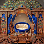 Baby Krishna Peacock Palace Backdrop