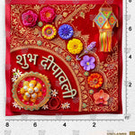 Floral Deepavali decoration backdrop