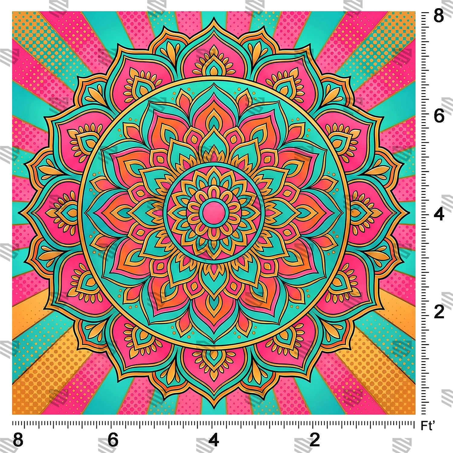 Radiant Mandala Burst