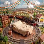 Railway Memory Junction Newborn Baby Photography Backdrop