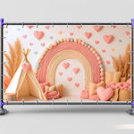 Rainbow Heart Baby Backdrop
