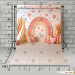 Colorful Heart Haven Backdrop
