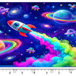 Space Rocket Baby Backdrop