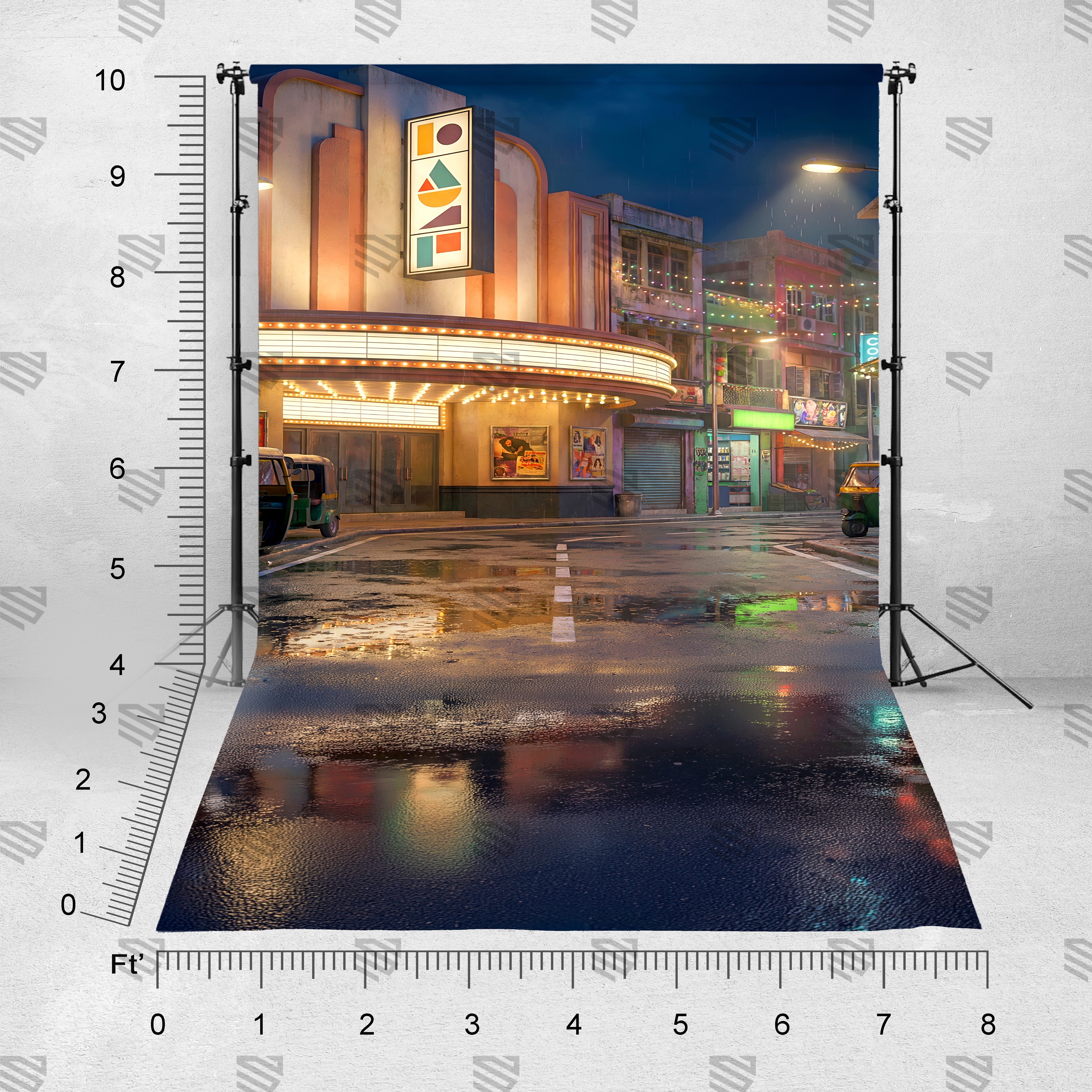 Rainy cinema Street
