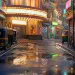 Rainy Cinema Street