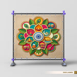 Colorful Indian Culture Backdrop