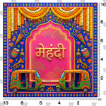 Traditional Mehndi Backdrop