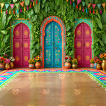 Rangoli Garden Courtyard Backdrop