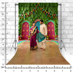 Garden Courtyard Maternity Backdrop