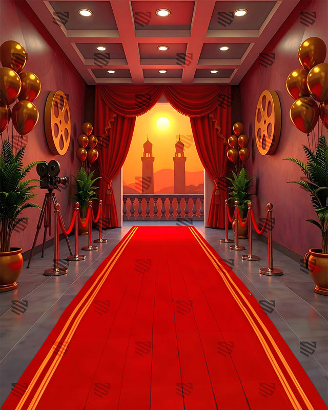 Red Carpet Movie Premiere - Podcast Backdrop