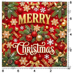 Red and gold Christmas decorative background for portraits