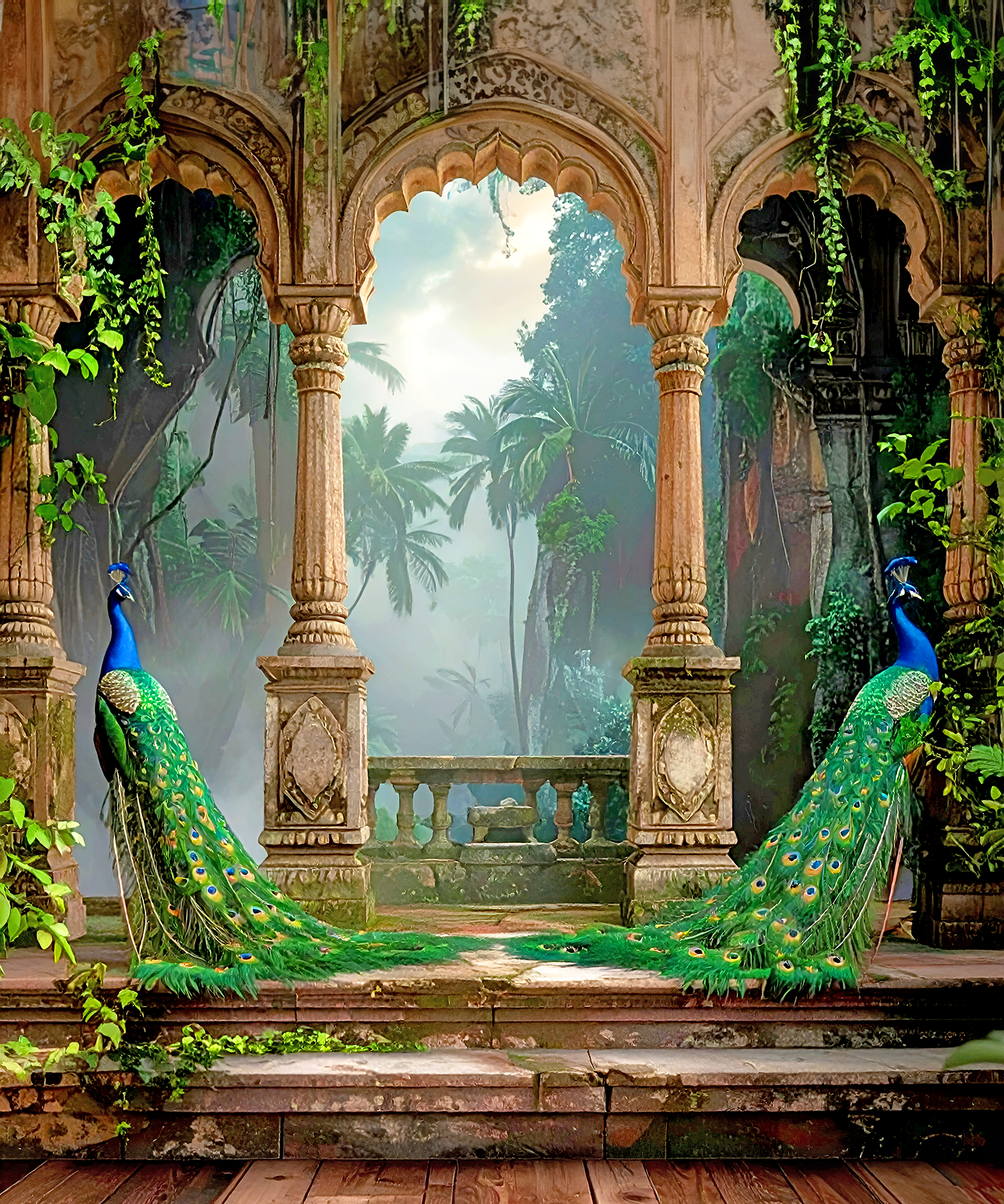 Regal Peacock Arch – A Royal Symphony of Nature