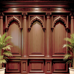 Regal Wooden Arches Backdrop