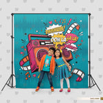 Retro Music Theme Backdrop