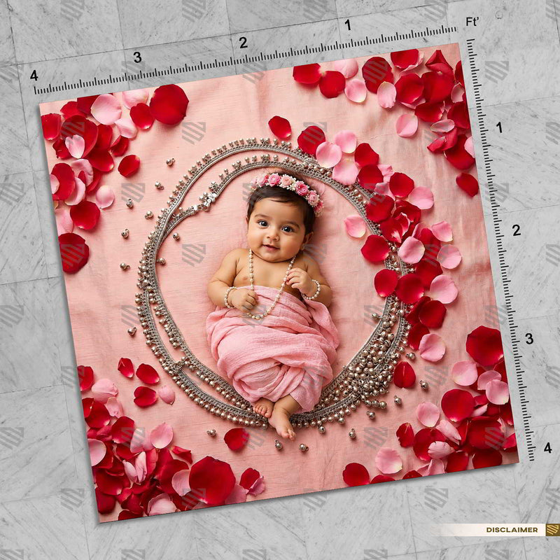 Rose Anklet Harmony Newborn Baby Photography Backdrop