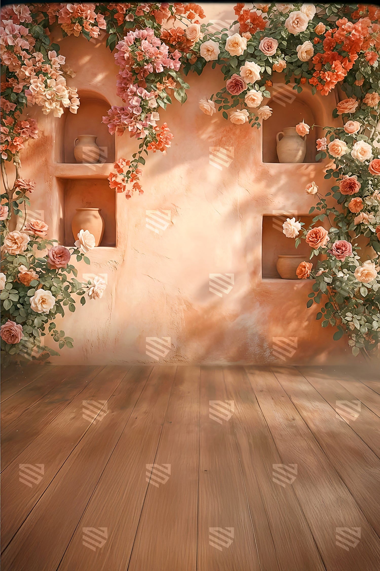 Rose Garden Alcove - Maternity Backdrop