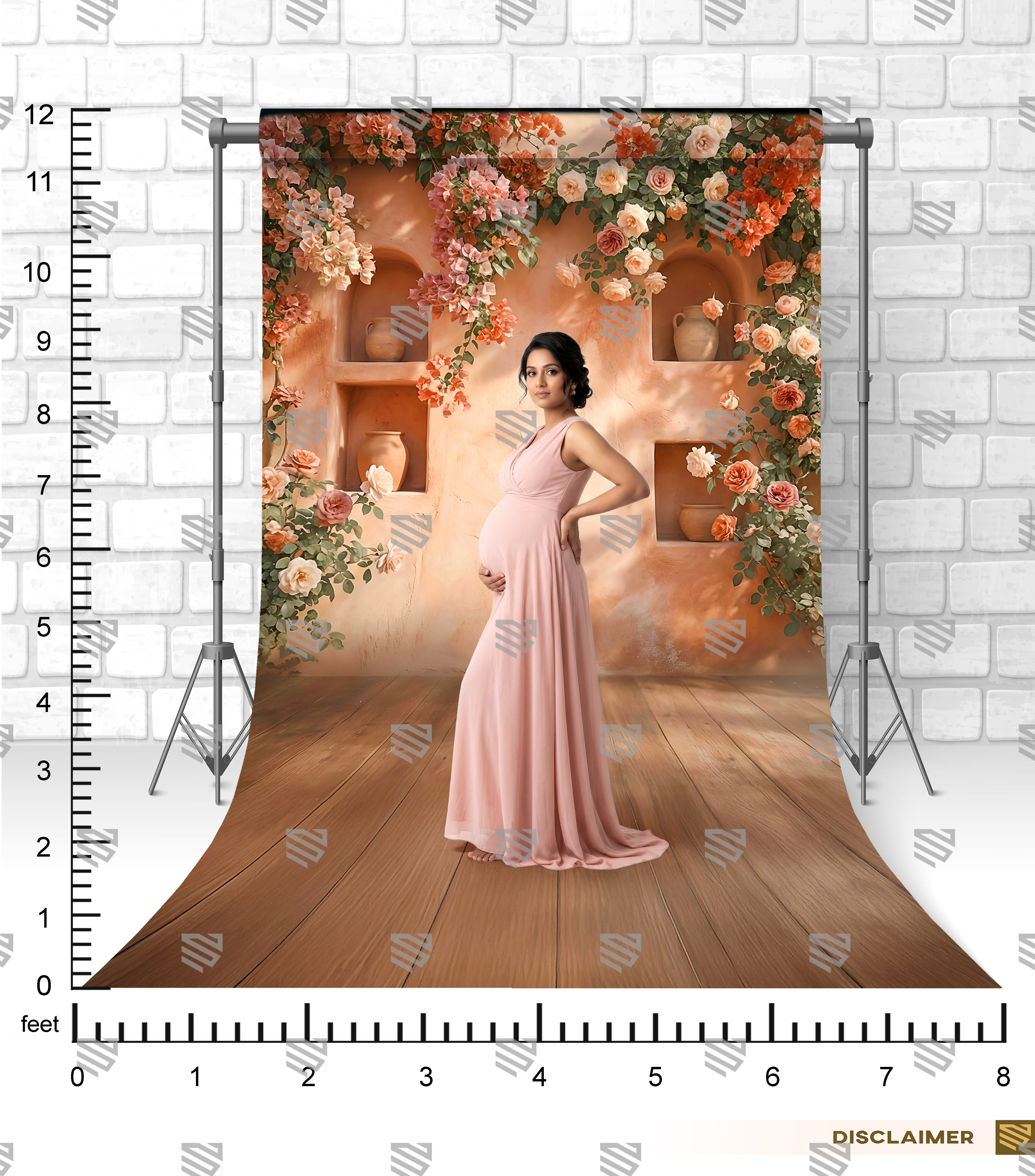 Rose Garden Alcove - Maternity Backdrop