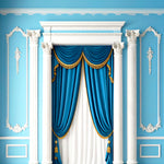 Royal Blue Elegance Backdrop