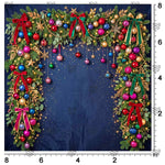 Royal Evergreen backdrop for holiday family photoshoots