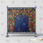 Evergreen Christmas background for festive studio portraits